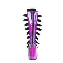 Carregar imagem no visualizador da galeria, Botas Demonia SWING-815 Morado Holographic Pat
