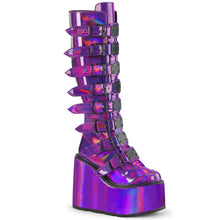 Carregar imagem no visualizador da galeria, Botas Demonia SWING-815 Morado Holographic Pat
