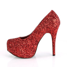 Cargar imagen en el visor de la galería, Tacones Pleaser Pink Label TEEZE-06GW Rojo Purpurina
