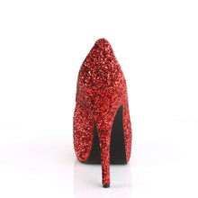 Cargar imagen en el visor de la galería, Tacones Pleaser Pink Label TEEZE-06GW Rojo Purpurina
