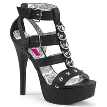 Carregar imagem no visualizador da galeria, Tacones Pleaser Pink Label TEEZE-42W Negro Piel Sintética
