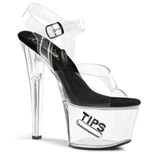 Cargar imagen en el visor de la galería, Tacones Pleaser TIPJAR-708-5 Transparente Negro
