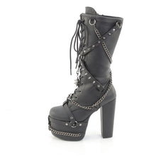 Cargar imagen en el visor de la galería, Botas Demonia TORMENT-156 - Negro piel vegana
