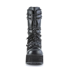 Carregar imagem no visualizador da galeria, Zapatos con plataforma Demonia TRASHVILLE-138 Negro Piel vegana
