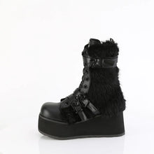 Load image into Gallery viewer, Zapatos con plataforma Demonia TRASHVILLE-218 Negro Piel vegana-Faux Fur
