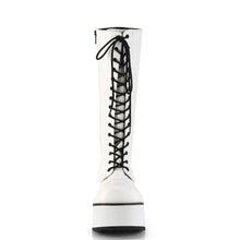 Load image into Gallery viewer, Zapatos con plataforma Demonia TRASHVILLE-502 Blanco Piel vegana

