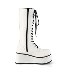 Load image into Gallery viewer, Zapatos con plataforma Demonia TRASHVILLE-502 Blanco Piel vegana
