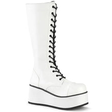 Load image into Gallery viewer, Zapatos con plataforma Demonia TRASHVILLE-502 Blanco Piel vegana
