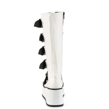 Carregar imagem no visualizador da galeria, Zapatos con plataforma Demonia TRASHVILLE-518 Blanco Piel vegana
