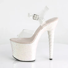 Load image into Gallery viewer, Tacones Pleaser UNICORN-708LG Transparente Opal Purpurina
