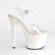 Load image into Gallery viewer, Tacones Pleaser UNICORN-708LG Transparente Opal Purpurina
