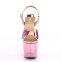 Load image into Gallery viewer, Tacones Pleaser UNICORN-711T Rosa Shifting Bubble
