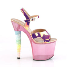 Load image into Gallery viewer, Tacones Pleaser UNICORN-711T Rosa Shifting Bubble

