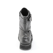 Cargar imagen en el visor de la galería, Botas Demonia VALOR-220 - Negro-plata piel vegana efecto desgastado
