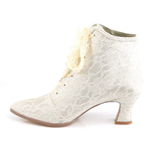 Cargar imagen en el visor de la galería, Tacones Fabulicious VICTORIAN-30 Champaign Satin Lace
