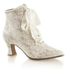 Cargar imagen en el visor de la galería, Tacones Fabulicious VICTORIAN-30 Champaign Satin Lace

