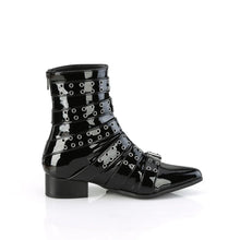Load image into Gallery viewer, Zapatos con plataforma Demonia WARLOCK-70 Negro Pat
