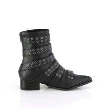 Load image into Gallery viewer, Zapatos con plataforma Demonia WARLOCK-70 Negro Piel vegana
