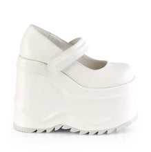 Cargar imagen en el visor de la galería, Zapatos con plataforma Demonia WAVE-32 Blanco Piel vegana
