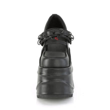 Cargar imagen en el visor de la galería, Zapatos con plataforma Demonia WAVE-48 Negro Piel vegana

