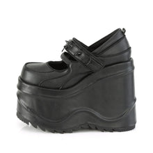 Cargar imagen en el visor de la galería, Zapatos con plataforma Demonia WAVE-48 Negro Piel vegana
