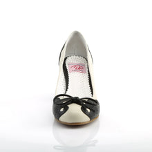 Cargar imagen en el visor de la galería, Tacones Pin Up Couture WIGGLE-17 Negro Crema Piel

