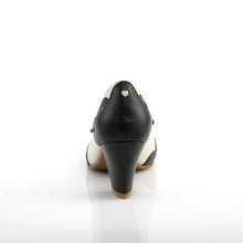 Cargar imagen en el visor de la galería, Tacones Pin Up Couture WIGGLE-17 Negro Crema Piel
