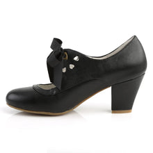 Cargar imagen en el visor de la galería, Tacones Pin Up Couture WIGGLE-32 Negro Piel Sintética
