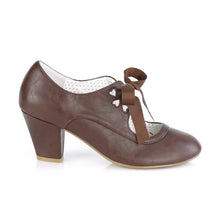 Cargar imagen en el visor de la galería, Tacones Pin Up Couture WIGGLE-32 Dark Marrón Piel
