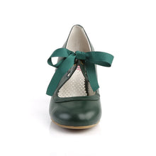 Cargar imagen en el visor de la galería, Tacones Pin Up Couture WIGGLE-32 Dark Verde Piel
