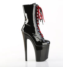 Carregar imagem no visualizador da galeria, Tacones Pleaser XTREME-1020-1 Negro Charol Rojo
