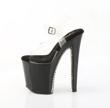 Carregar imagem no visualizador da galeria, Tacones Pleaser XTREME-808SPRS Transparente Negro Pewter
