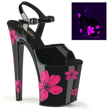 Cargar imagen en el visor de la galería, Tacones Pleaser XTREME-809HB Negro Charol Neon
