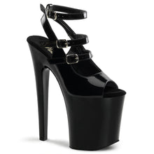 Cargar imagen en el visor de la galería, Tacones Pleaser XTREME-873 Negro Charol
