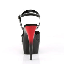 Load image into Gallery viewer, Pleaser Pole Dance Shoes DELIGHT-609BR - BRIGHT BLACK RED 
