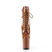 Load image into Gallery viewer, Pole Dance Boots PLEASER FLAMINGO 1020 - PATENT CARAMEL 
