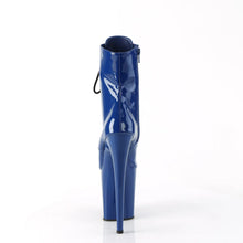 Load image into Gallery viewer, Pole Dance Boots PLEASER FLAMINGO 1020 - PATENT BLUE 
