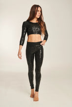 Cargar imagen en el visor de la galería, Pole Leggings Sticky High Waist Leopard Black | Envío 24–48 h

