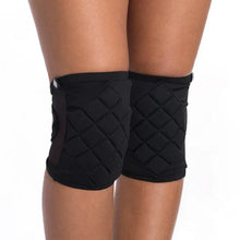 Carregar imagem no visualizador da galeria, Rodilleras Poledancerka Black con bolsillo y grip para Pole Dance
