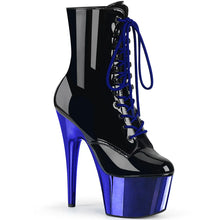 Carregar imagem no visualizador da galeria, PLEASER ADORE Botas de pole dance - AZUL CROMADO 
