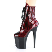 Carregar imagem no visualizador da galeria, Botas Pole Dance PLEASER FLAMINGO - NEGRO CON ROJO TINTO - VIVE POLE
